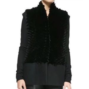 Helmut Lang Pike Rabbit Fur Vest XS P